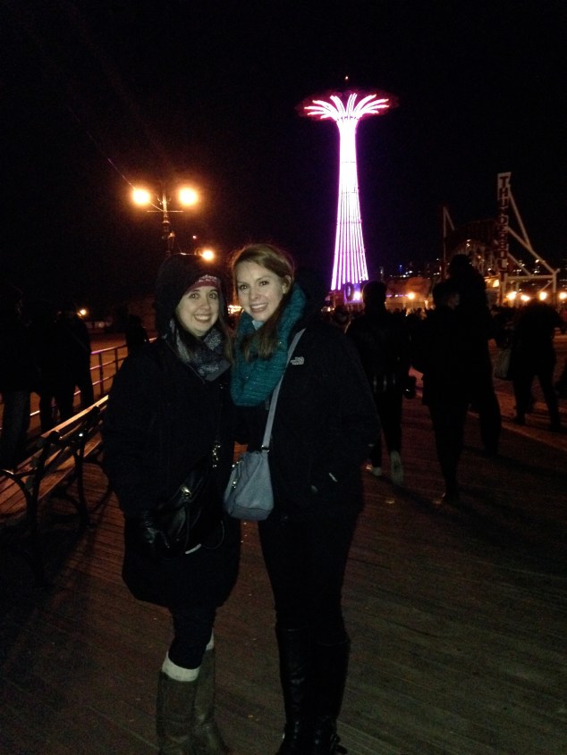 Emmie and I at Coney Island