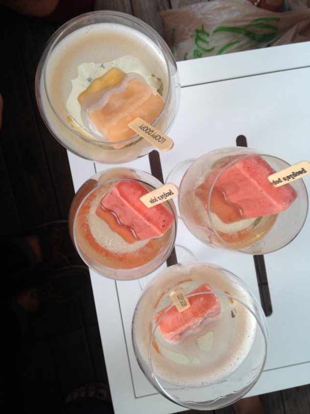 People's Pops in prosecco at Loopy Doopy in the Financial District