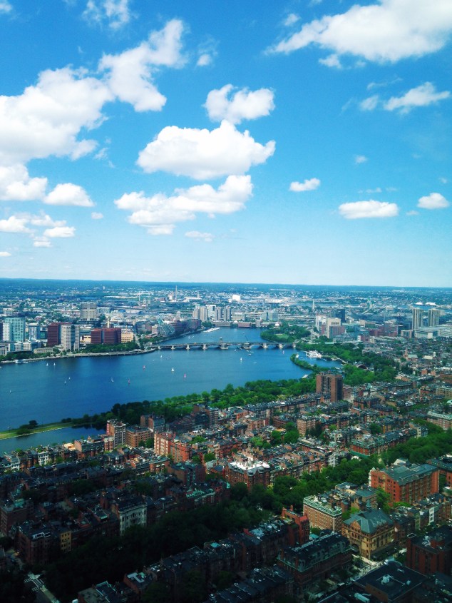 Boston as seen from the Prudential Tower