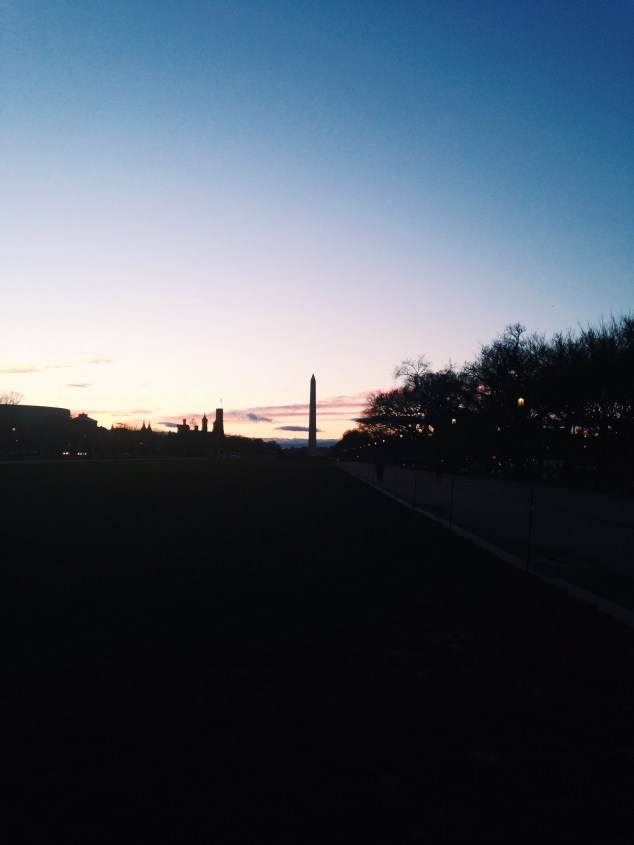 Sunset on the National Mall, Washington DC