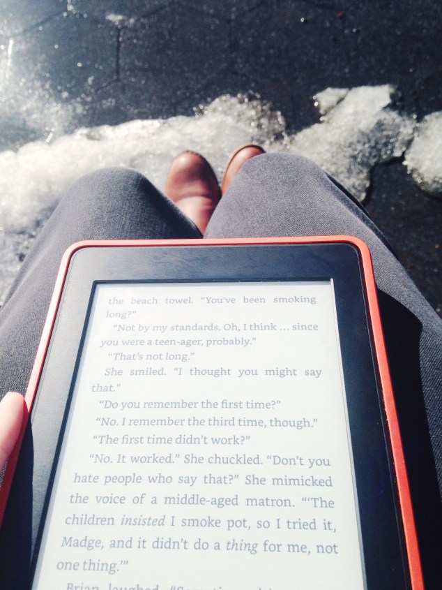 Reading in Washington Square Park