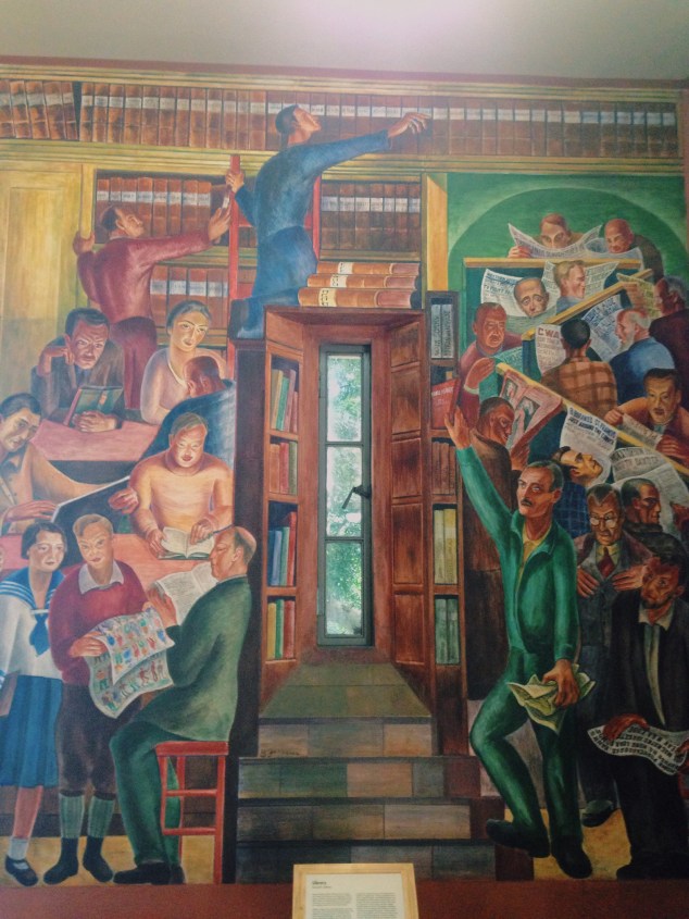 Mural inside the Coit Tower, San Francisco