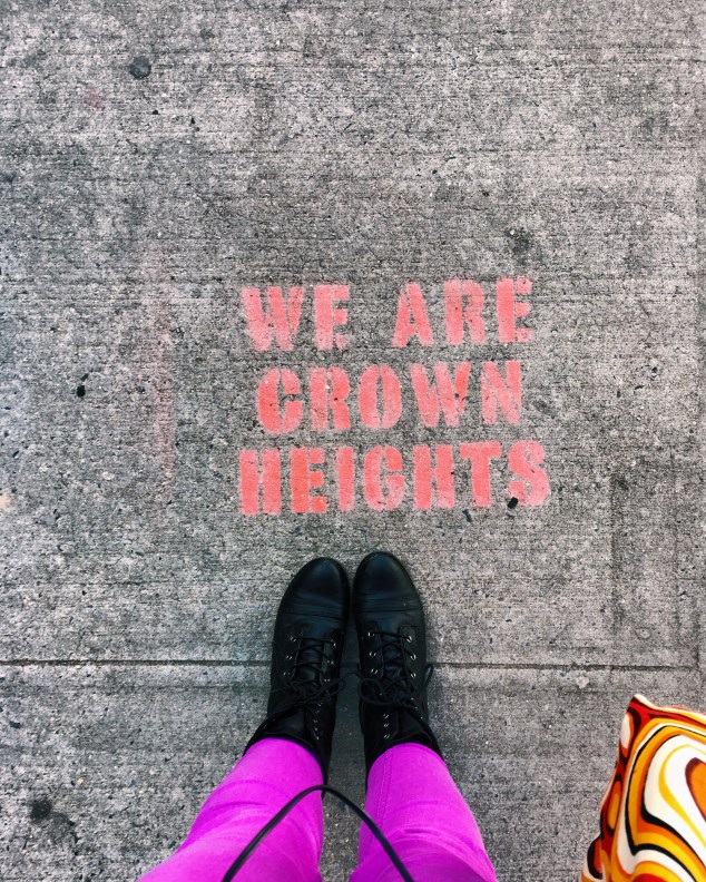 We are Crown Heights sidewalk art