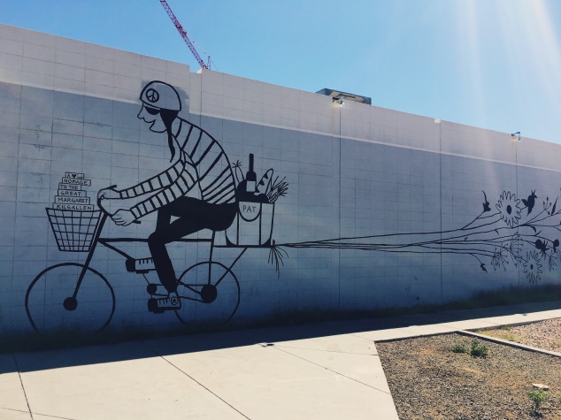Street art mural in downtown Phoenix, Arizona
