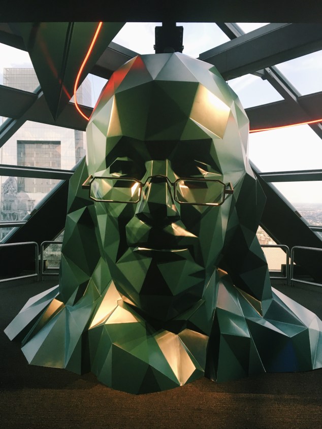 Benjamin Franklin at One Liberty Observation Deck, Philadelphia