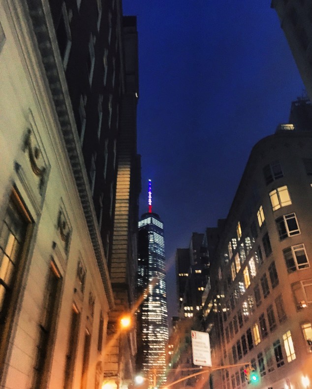 Freedom Tower at night