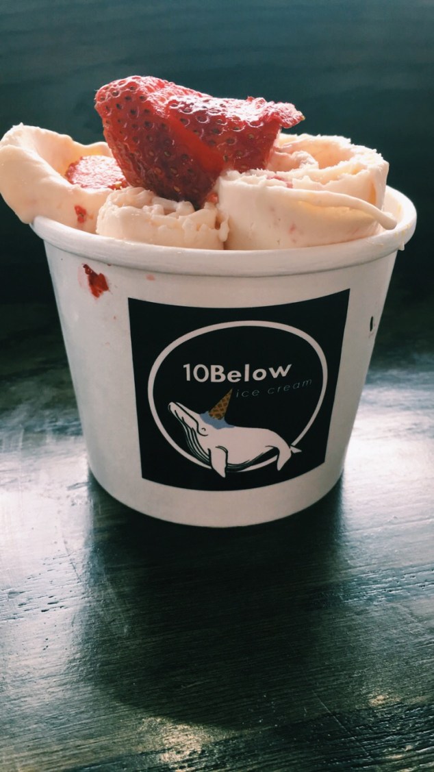 Mango ice cream at 10Below, Lower East Side, New York City